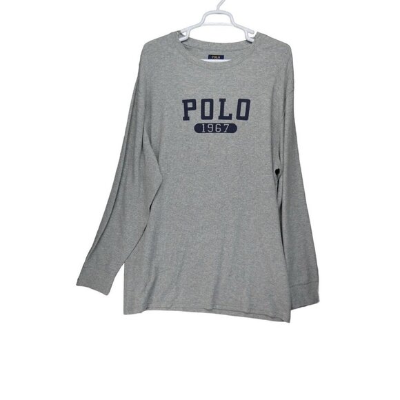 Polo Ralph Lauren Sleepwear Top Men 4X‎ TALL Waffle Knit Thermal Logo Spellout - Picture 1 of 9